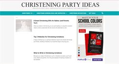 Desktop Screenshot of christeningideas.info